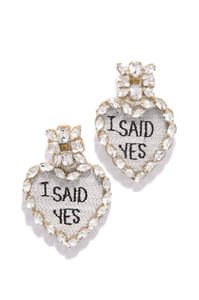 Pendientes de cuentas para el Día de la Madre, pendientes de cuentas en forma de corazón, joyería para el Día de la Madre, bordado en forma de corazón - Product Image 6