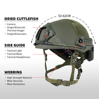 Casque tactique TJ-OUTDOORS IIIA en UHMWPE - Composite balistique en aramide 1,45 kg pour la sécurité en extérieur |   Style rapide et couleur personnalisée