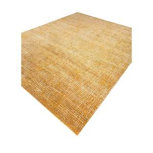 Tapis Kavi Gold en laine nouée à la main et soie de bambou, couleur unie, motif Error Project Esk-471 pour usage domestique - Product Image 2