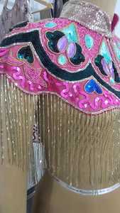 Écusson brodé de perles de strass en tissu personnalisé pour vêtements pour dames, vêtements et accessoires pour la couture à la main - Product Image 2