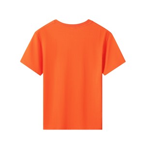 เสื้อยืดเด็กผ้าคอตตอนแบบหนาสำหรับผู้ชายเสื้อ180gsm 10สีระบายอากาศได้ดีผ้าคอตตอน100% - Product Image 4