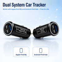Chargeur de voiture 2-en-1 AP200G avec localisateur pour Apple Find My et Android Find Hub, charge rapide USB-C 30W, garantie 1 an