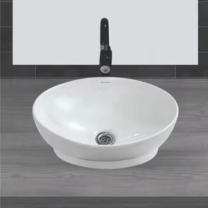 Nouveau design de table de salle à manger petits lavabos carrés en céramique pour toilettes Lavabo en porcelaine évier de salle de bain articles sanitaires - Product Image 2