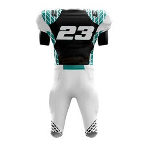 Conjunto de Uniforme de Fútbol Americano Personalizable de Alta Calidad con Mangas Cortas Transpirables 100% Poliéster para Equipos Nacionales - Product Image 2