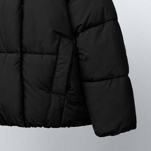 แจ็กเก็ตขนเป็ดมีฮู้ดคอปกสูงและแขนยาวซิปปิดมีกระเป๋าด้านข้าง/2026วัสดุที่สามารถปรับได้และระบายอากาศได้ - Product Image 4