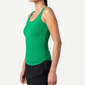 Ropa deportiva con logotipo personalizado Fit Activewear Workout Yoga Tank Top para mujer Chalecos de punto casuales para mujer - Product Image 4