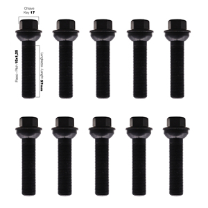สเปเซอร์ล้อสีดำ 2 ชิ้น ขนาด 12 มม. 5x112 ศูนย์กลาง 66.6 มม. พร้อม Bull - Product Image 3