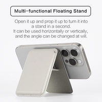 Dompet Lipat Penyangga Ponsel Kulit PU Ultra Tipis Grosir Pabrik untuk Iphone 18 17 16 15 Pro Max dengan Logo Kustom
