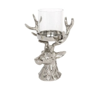 Silver Metal <b>Hurricane</b> <b>Candle</b> Holder-Heat Resistant & Eco-Friendly Handmade Wedding Home Decor 23H X 16 Dia cm Customized Logo - Product Image 4
