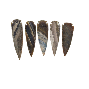 หัวลูกศรหินเหล็กไฟแบบอินเดียทำด้วยมือหินอาเกตคริสตัลหินโมราธรรมชาติบำบัดทำด้วยมือ - Product Image 3