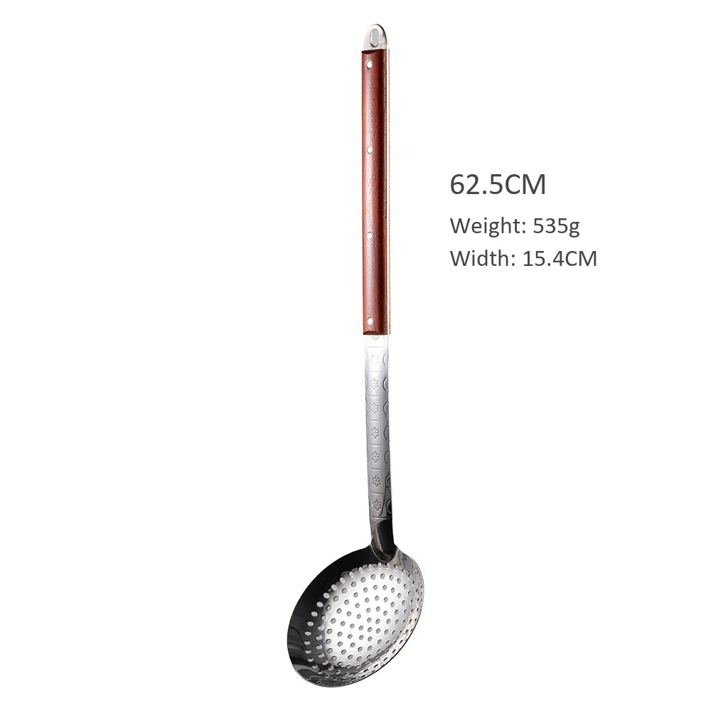 Oversized Kitchen Cooking Tools Stainless Steel Kitchen Utensils Set Full Cooking Spoons Spatulas Colander for Restaurant Chef · image 5