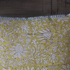 Impression de bloc de main imprimé jaune sur taie d'oreiller en lin poly housse de coussin d'oreiller de printemps - Product Image 6