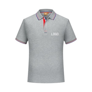 เสื้อโปโลผู้ชายผ้าฝ้าย100% เสื้อกอล์ฟเรียบหรูพิมพ์โลโก้ได้ตามต้องการ - Product Image 5