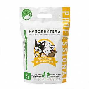 PureFluff Pro — Litière pour animaux de compagnie 100% naturelle à base de blé 5L - Product Image 1