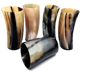 Taza de Cuerno de Búfalo Pulida a Mano, Ecológica, Moderna, con Forma Natural, para Beber, Decoración Rústica para el Hogar, Color Personalizado HA - Product Image 4