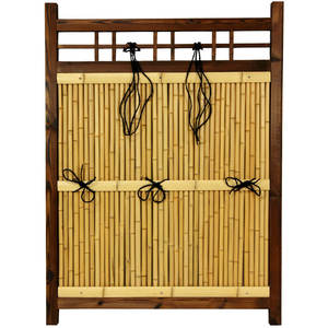 แผงตกแต่งกลางแจ้งทำจากไม้ไผ่สีน้ำตาลเครื่องมือหมุนที่สง่างามสำหรับตกแต่งสวน - Product Image 4