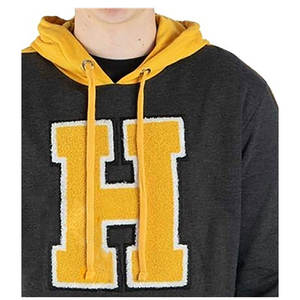 Sudaderas con capucha bordadas con toalla de gran tamaño con logotipo personalizado para hombre, parches bordados de chenilla, sudadera, pulóver, sudaderas con capucha sin cuerda - Product Image 4