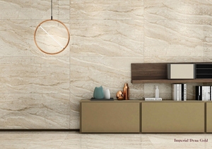 Carreaux de porcelaine émaillés antibactériens DYNA GOLD impériaux sans fin Design antidérapant moderne pour appartement Villa hôtel école - Product Image 3