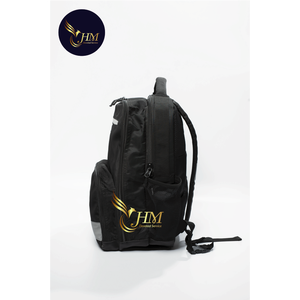 Sac à dos pour ordinateur portable personnalisé par le fabricant vietnamien avec fermeture éclair, portable, léger, durable, en polyester, noir - Product Image 4