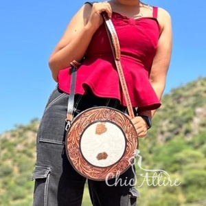 กระเป๋าหนังสำหรับโรงอาหารแบบตะวันตก & อุปกรณ์ใหม่กระเป๋าหนังแท้แบบคาดลำตัวสำหรับผู้หญิงกระเป๋าหนังวัวคุณภาพสูง - Product Image 1