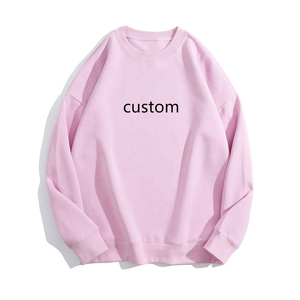 Dizzah, sudaderas de talla grande personalizadas para mujer, forro de algodón de manga larga, ropa de calle de Otoño/Invierno en Blanco para venta al por mayor - Product Image 4