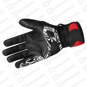 Gants de moto de course en cuir PU haut de gamme avec impression par sublimation, écran tactile robuste et protection renforcée des jointures - Product Image 3