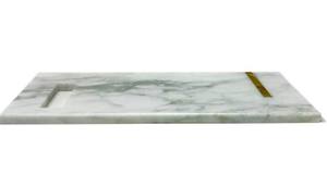 Planche à découper en marbre naturel, plateau de service de cuisine, plateau en marbre blanc fait main, écologique - Product Image 5