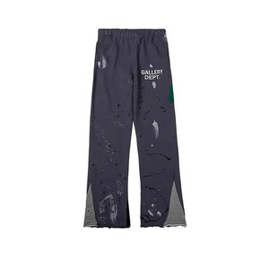 Pantalones Deportivos Unisex con Logotipo Personalizado, Cintura Alta, Corte Acampanado, Cintura Elástica, Estilo Casual Urbano, de Algodón, Fibra de Bambú y Felpa - Product Image 4