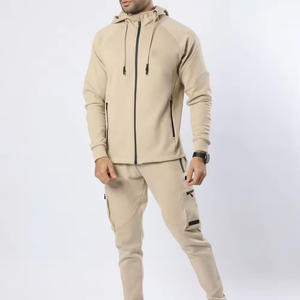 Chándales de invierno para hombre con logotipo personalizado de fábrica de Pakistán 2025, conjuntos de Jogger de lana de algodón 100% con cremallera, etiqueta privada 'Made Pakistán' - Product Image 6