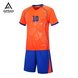 Aifran Custom Royal <b>Purple</b> Gradient Soccer Jersey Set - Full Sublimation Men's Football Uniform with Shorts - Product Image 3
