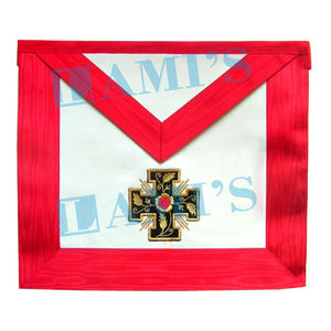 Masonic ASSR 18th Degree Knight <b>Rose</b> Croix Apron High Quality Masonic Regalia Apron for Uniform - Product Image 1