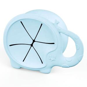 Taza de entrenamiento de silicona duradera para bebés con asas y pajita, taza para beber antideslizante a prueba de fugas sin BPA para bebés y niños pequeños - Product Image 1