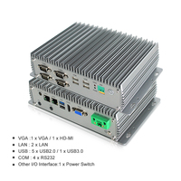Computadora Industrial Integrada Sin Ventilador I5 I7 con 4*COM 2 LAN 6*USB DC 12-24V VGA