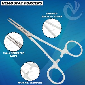 Set de ciseaux d'allaitement 3 pièces avec pince hémostatique, ensemble de ciseaux d'allaitement et de pinces de qualité supérieure Ciseaux chirurgicaux Lister par Vaslcare - Product Image 4