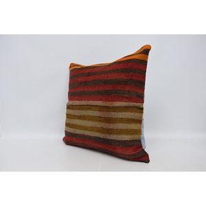Multicolor Woven Kilim Patchwork Wool Pillow 28x28 Inch Eco-Friendly Non-Slip Luxury Decorative <b>Cushion</b> Vintage <b>Fluffy</b> Leaves - Product Image 4