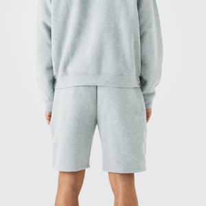 Conjunto de Sudadera con Capucha Gris para Hombre, Marca Index Apparel, Color Sólido, Estilo Casual para Primavera, 100% Algodón, Tejido de Felpa - Product Image 3
