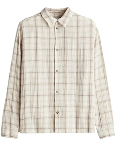 Chemises à carreaux décontractées sur mesure à manches longues en coton Chemises à manches longues surdimensionnées pour hommes - Product Image 3