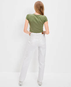 T-shirt court respirant à séchage rapide pour femmes en gros avec logo personnalisé coton/polyester grande taille brodé Crop - Product Image 4