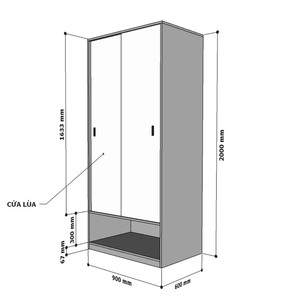 Armario Compacto con Puerta Corredera, Diseño Minimalista, Madera de Caucho TQA68037, Función Plegable para Muebles de Hogar en Dormitorio o Apartamento - Product Image 6