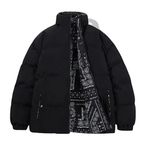 Conception d'hiver en duvet épais en polyester de haute qualité prix de gros bombardier grande taille pour hommes veste à bulles pour hommes - Product Image 3