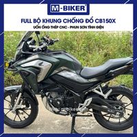 Protector de Manillar Superior e Inferior Antivuelco para Motocicleta CB150X, Brazo Oscilante de Alta Calidad, Procesado con CNC, M-Biker Vit Nam, Hecho en Vietnam