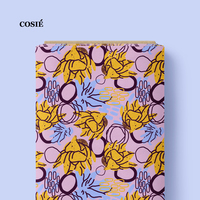 Tissu imprimé numérique en voile 100% coton, motifs nœuds et fleurs, vente en gros, faible MOQ, commande personnalisée