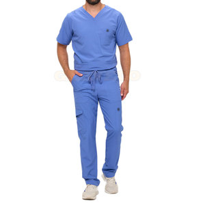 Service OEM Uniforme de gommage médical nouveau style Uniforme de gommage médical de couleur unie de haute qualité à vendre - Product Image 5
