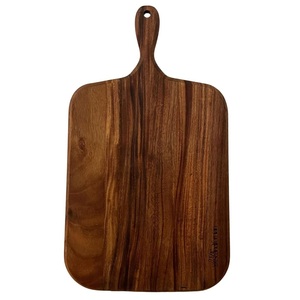 Planche à découper en bois foncé à grain riche, fabriquée à la main, ustensiles de cuisine, écologique, passe au lave-vaisselle, moderne, spécial Ramadan Eid - Product Image 4