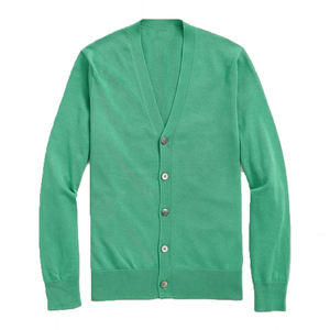 Suéter Cárdigan Informal Unisex de Invierno de Alta Calidad, Transpirable, de Punto, con Botones, Cuello en V, Color Sólido, Antiarrugas, Color Personalizado, Parte Delantera Gruesa - Product Image 1