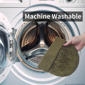 Chapeau beanie unisexe confortable et décontracté pour le streetwear, mode automne, 100% laine, broderie 3D, logo personnalisé, options de couleur, point/caractère - Product Image 3