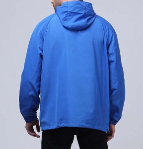 Chaqueta cortavientos de nailon de gran tamaño para hombre con logotipo personalizado - Product Image 6