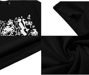 ผู้ผลิตเสื้อยืด เสื้อยืดคอตตอนแขนสั้นพิมพ์ลายตัวอักษรเก๋ไก๋สำหรับผู้ชายและผู้หญิง สไตล์สตรีทแวร์ - Product Image 5