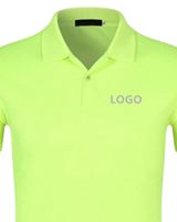 Polo rouge pour homme, manches courtes, respirant, en tissu piqué de polyester et de coton, logo personnalisé, vêtements de travail décontractés, uniforme, vente en gros, usine