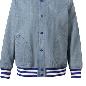 Chaqueta Bomber de Lana Griega Sigma, Estilo Universitario, Color Block, Ropa Urbana, Impermeable, Reversible, Unisex, Bolsillos con Ribete de Punto en la Parte Delantera - Product Image 6